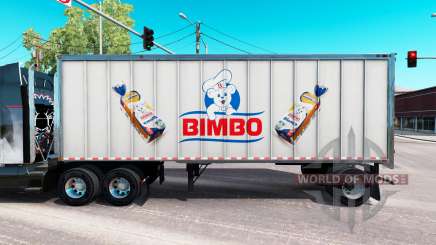 La piel de Bimbo en el metal de remolque para American Truck Simulator