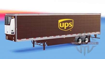 La piel de UPS en refrigerada semi-remolque para American Truck Simulator