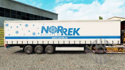 La piel Norrek en una cortina semi-remolque para Euro Truck Simulator 2
