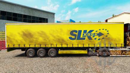 La piel SLK Kock GmbH en una cortina semi-remolque para Euro Truck Simulator 2