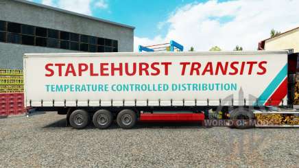 Staplehurst los Tránsitos de la piel en el trailer de la cortina para Euro Truck Simulator 2