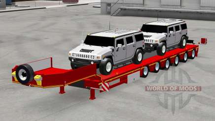 Baja barrer con los coches Hummer para American Truck Simulator