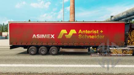 La piel Asimex en una cortina semi-remolque para Euro Truck Simulator 2