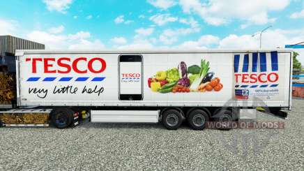 La piel Tesco cortina semi-remolque para Euro Truck Simulator 2