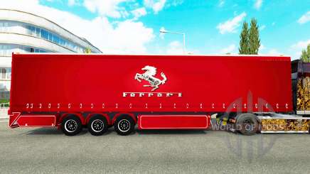 Cortina semi-remolque de Ferrari para Euro Truck Simulator 2