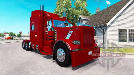 La piel de Carolina del Tanque de Líneas para el camión Peterbilt 389 para American Truck Simulator