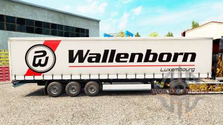 Wallenborn de la piel en el trailer de la cortina para Euro Truck Simulator 2
