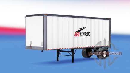 Piel Rojo Clásico en el remolque para American Truck Simulator