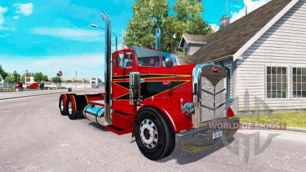 El Rojo y el Negro de la piel para el camión Peterbilt 351 para American Truck Simulator