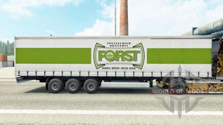 La piel Forst en una cortina semi-remolque para Euro Truck Simulator 2