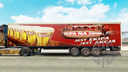 La piel Warka en una cortina semi-remolque para Euro Truck Simulator 2