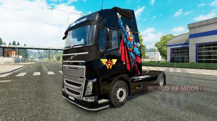 Superman piel para camiones Volvo para Euro Truck Simulator 2