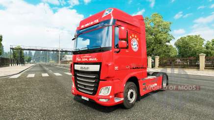 El FC Bayern de Múnich de la piel para DAF camión para Euro Truck Simulator 2