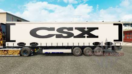 La piel de CSX cortina semi-remolque para Euro Truck Simulator 2