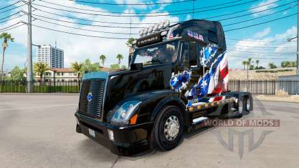 La Bandera americana de la piel para camiones Volvo VNL 670 para American Truck Simulator