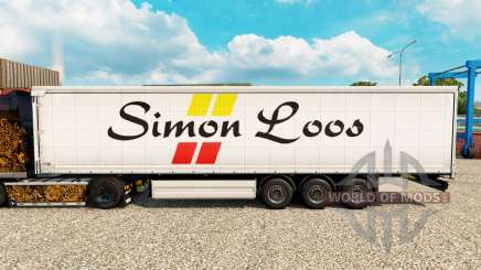 Simon Loos de la piel de la cortina semi-remolque para Euro Truck Simulator 2