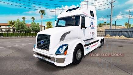 Frio Express de la piel para camiones Volvo VNL 670 para American Truck Simulator