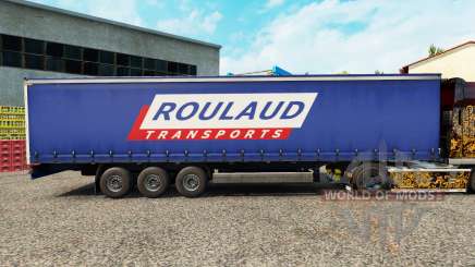 La piel Roulaud Transporta en una cortina semi-remolque para Euro Truck Simulator 2