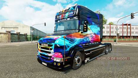 Neón de la piel para camión Scania T para Euro Truck Simulator 2