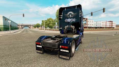La piel de AC-DC-para camiones Scania para Euro Truck Simulator 2