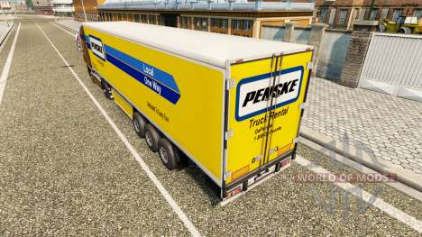 Penske la piel para el remolque refrigerado para Euro Truck Simulator 2