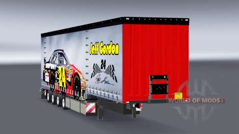 Cortina semirremolque Krone NASCAR para Euro Truck Simulator 2
