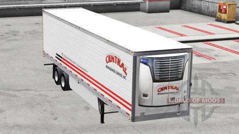 La piel Central v1.5 en refrigerada semi-remolqu para American Truck Simulator