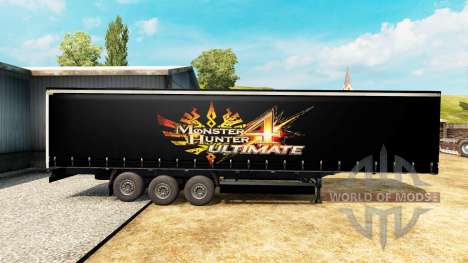 La piel de Monster Hunter 4 Ultimate en el trail para Euro Truck Simulator 2