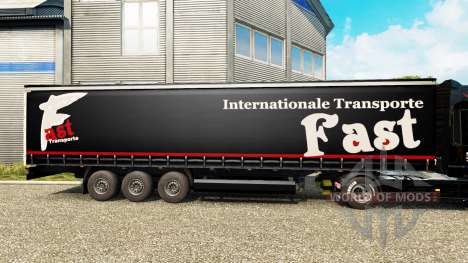 La piel Rápida Internationale Transporte en semi para Euro Truck Simulator 2