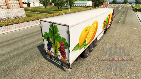 La piel de la Fruta en la refrigerados semi-remo para Euro Truck Simulator 2
