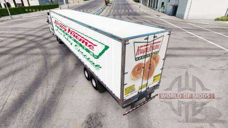 La piel de Krispy Kreme en el remolque para American Truck Simulator