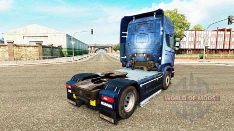 La piel Kosmos en el tractor Scania para Euro Truck Simulator 2