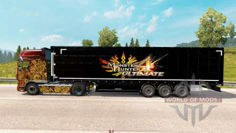 La piel de Monster Hunter 4 Ultimate en el trail para Euro Truck Simulator 2
