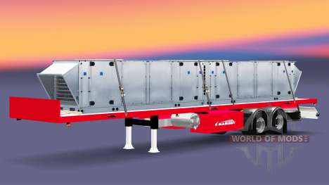 El semirremolque de plataforma Mammut con difere para Euro Truck Simulator 2