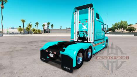 La piel TUM en los camiones Volvo VNL 670 para American Truck Simulator