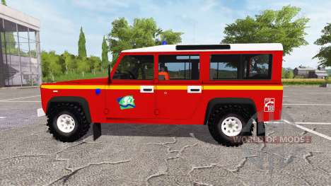 Land Rover Defender 110 feuerwehr para Farming Simulator 2017