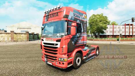 Diseño de la piel en la N7 tractor Scania para Euro Truck Simulator 2