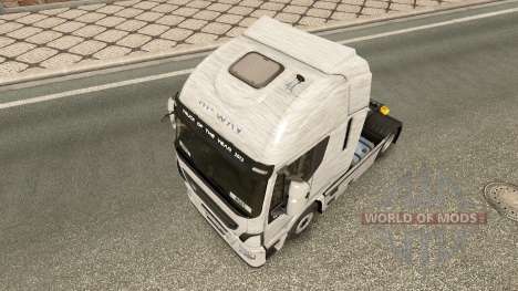 De Aluminio cepillado de la piel para Iveco cami para Euro Truck Simulator 2