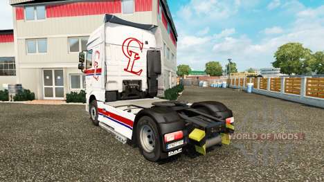 La Piel Chr.Lund tractora DAF para Euro Truck Simulator 2