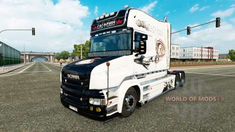 Gagarin de la piel para camión Scania T para Euro Truck Simulator 2