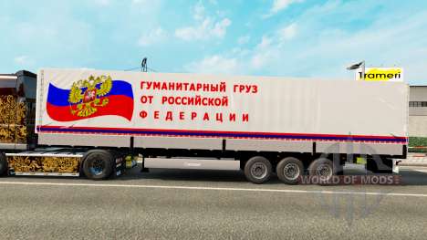 Un semirremolque llevar humanitaria de carga para Euro Truck Simulator 2