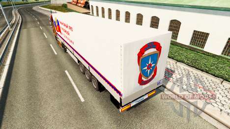 Un semirremolque llevar humanitaria de carga para Euro Truck Simulator 2