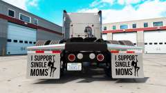 Guardabarros yo Apoyo a Madres Solteras v2.1 para American Truck Simulator
