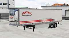 La piel Central v1.5 en refrigerada semi-remolque para American Truck Simulator