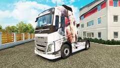 La piel Artística Chica en Volvo trucks para Euro Truck Simulator 2