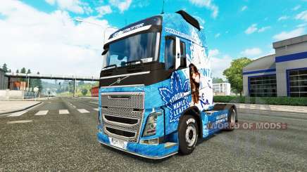 Los Toronto Maple Leafs de la piel para camiones Volvo para Euro Truck Simulator 2