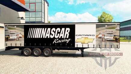 La piel de NASCAR en una cortina semi-remolque para Euro Truck Simulator 2