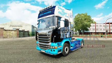 La piel en el tractor Scania para Euro Truck Simulator 2