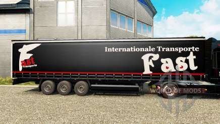 La piel Rápida Internationale Transporte en semi-remolque para Euro Truck Simulator 2