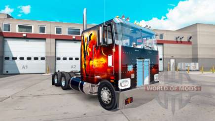 Dragón de Fuego de la piel para el camión Peterbilt 352 para American Truck Simulator